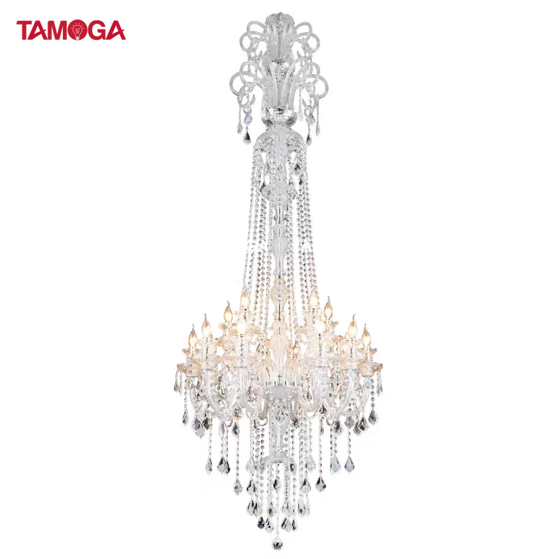 Đèn thả thông tầng TAMOGA KIAS 3698 đường kính 1200mm dài 2m, 24 tay.