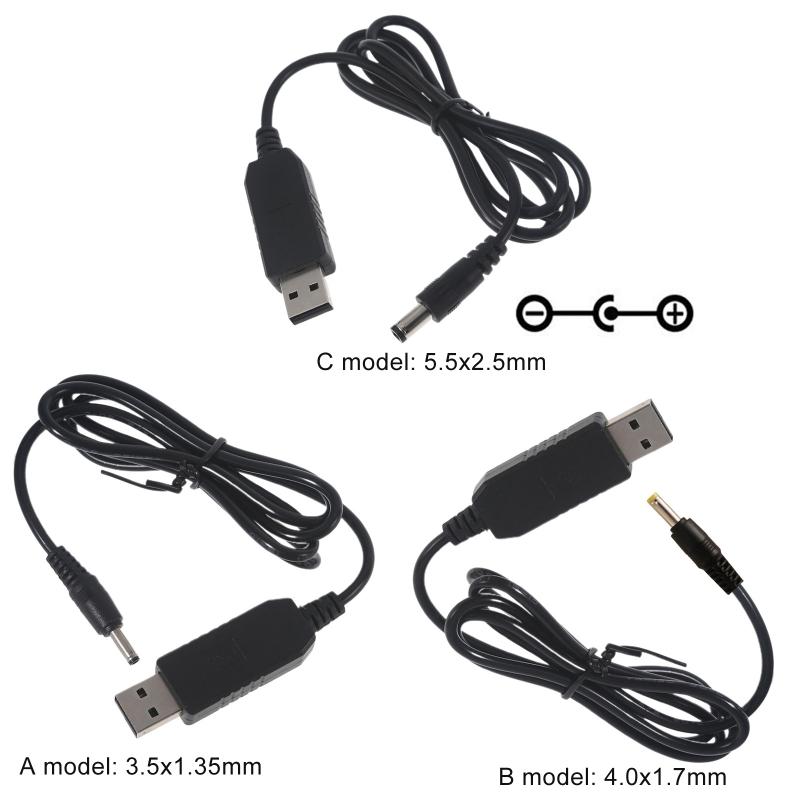QC3.0 USB đến 3,5/4.4/5,5mm 12V 1.5A Bộ chuyển đổi bộ chuyển đổi nguồn cung cấp điện cho máy ảnh bộ định tuyến WiFi