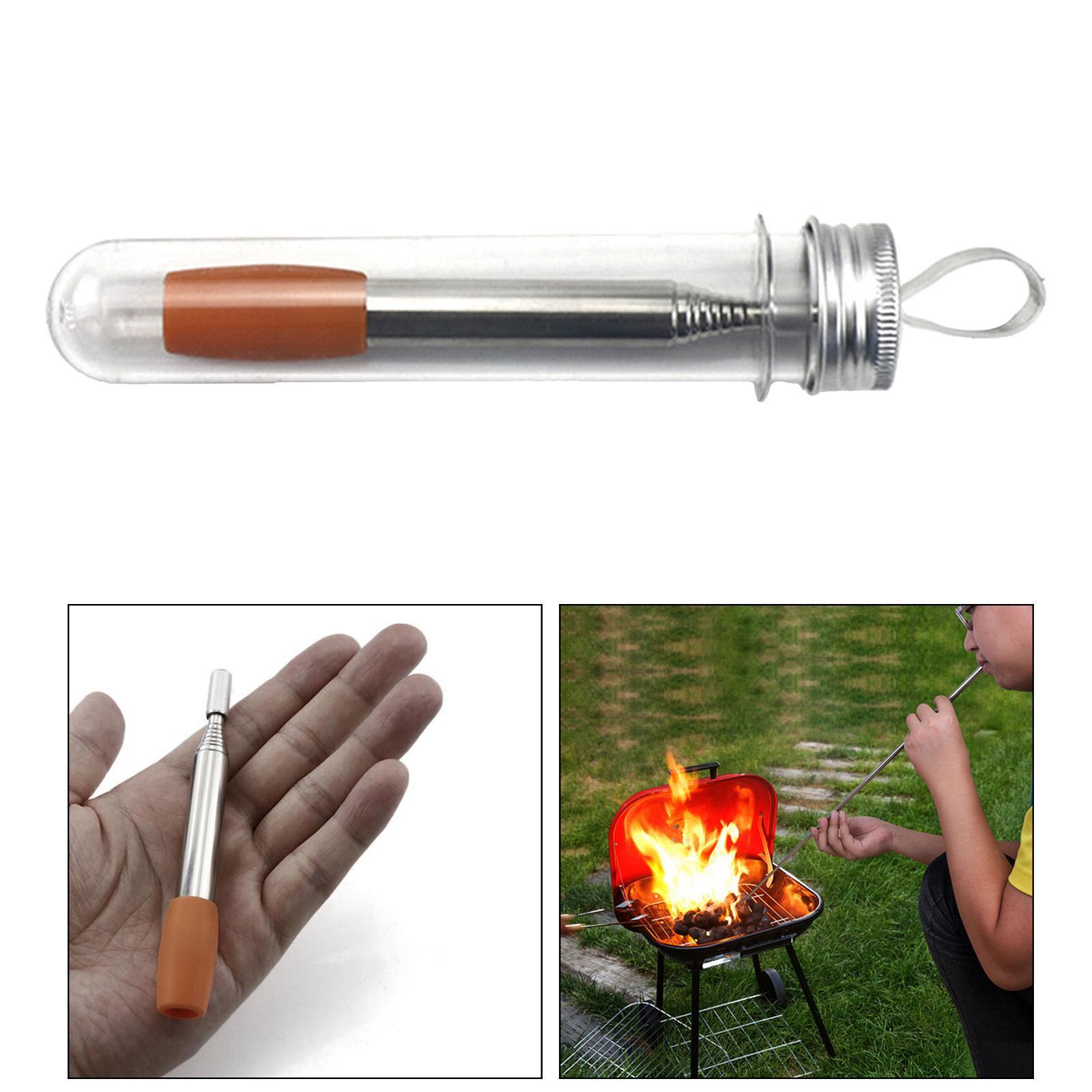 3x Hand Auger Wrench Foldable Fire Blower Survival Wood Peg and Hole Maker