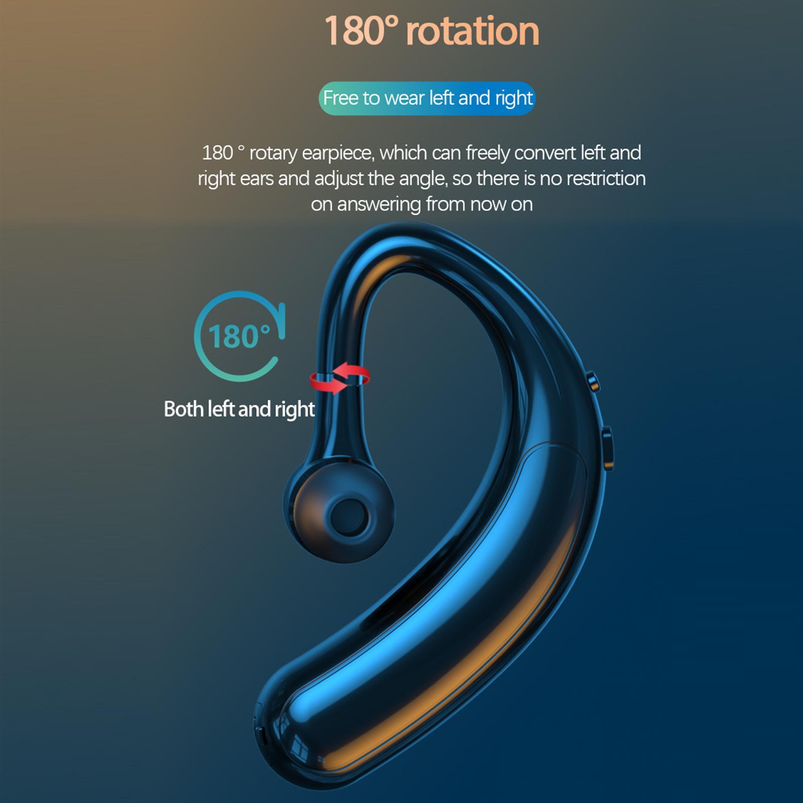 2x Ear-Hook Bluetooth5.2 Headset Business Earphone  for