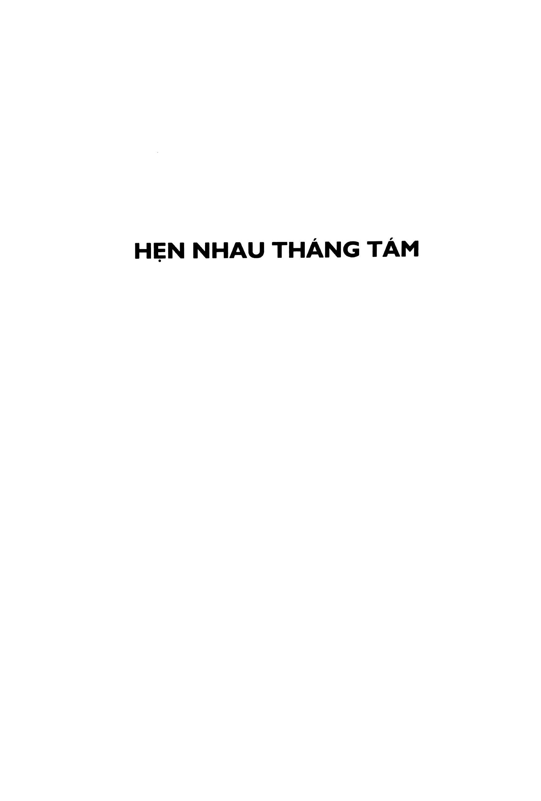 Sách - Hẹn Nhau Tháng Tám - Bìa Cứng
