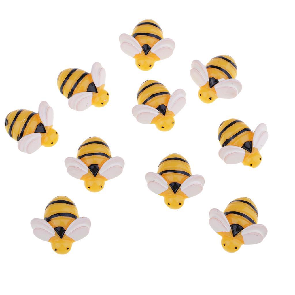 10-20pack 10 Pieces Bee Shape Resin Flatback Embellishment DIY Phone Case