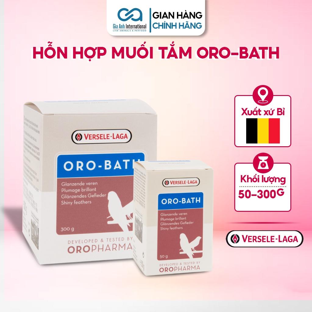 Muối Tắm Dành Cho Chim Cảnh Vẹt, Yến Hót, Finches - Versele-Laga Oropharma Oro-Bath Giúp Lông Mềm Mại Hộp 50g-300g