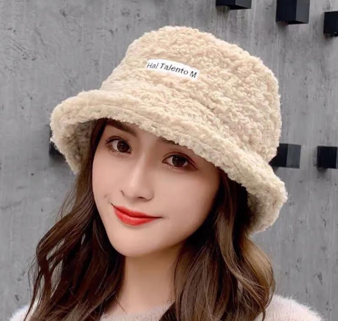 Nón mũ buket len lông cừu thời trang Hàn Quốc dona21112305