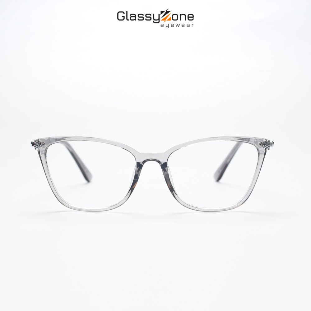Gọng kính cận, Mắt kính giả cận nhựa dẻo Form vuông Nữ Emily - GlassyZone