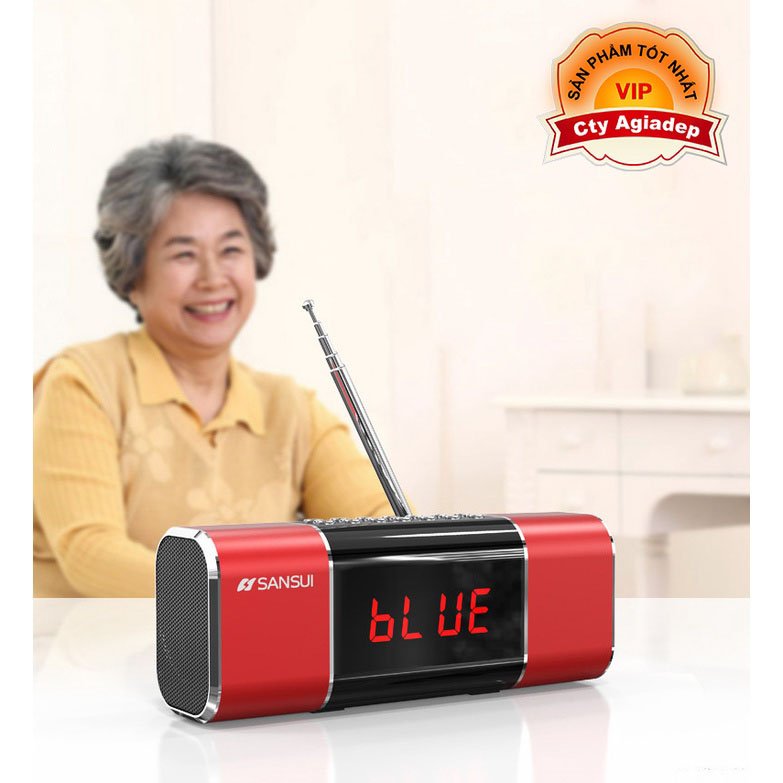 Loa bluetooth không dây Hàng hiệu Sansui - Âm thanh chuẩn đẳng cấp Nhật bản (loa vi tính di động mini) D11