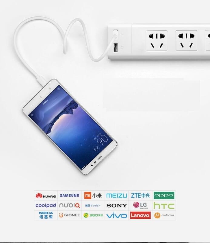 Ugreen UG10851US125TK 3M màu Trắng Cáp sạc truyền dữ liệu USB 2.0 sang MICRO USB lõi đồng - HÀNG CHÍNH HÃNG