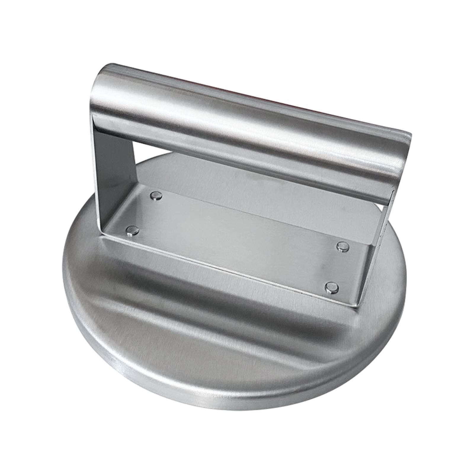 Burger Smasher, Round Meat Looser Hamburger Press Flat Bottom, Stainless Steel Flat Presser Grill Cooking Tool for Steak Sandwiches Cooking