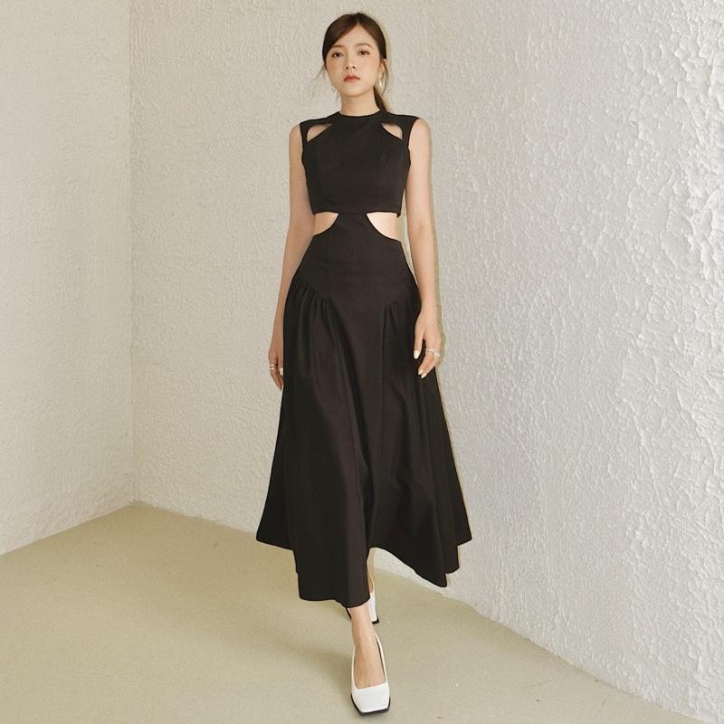 Đầm dài LAMUSE khoét eo bồng xòe (Luna Dress