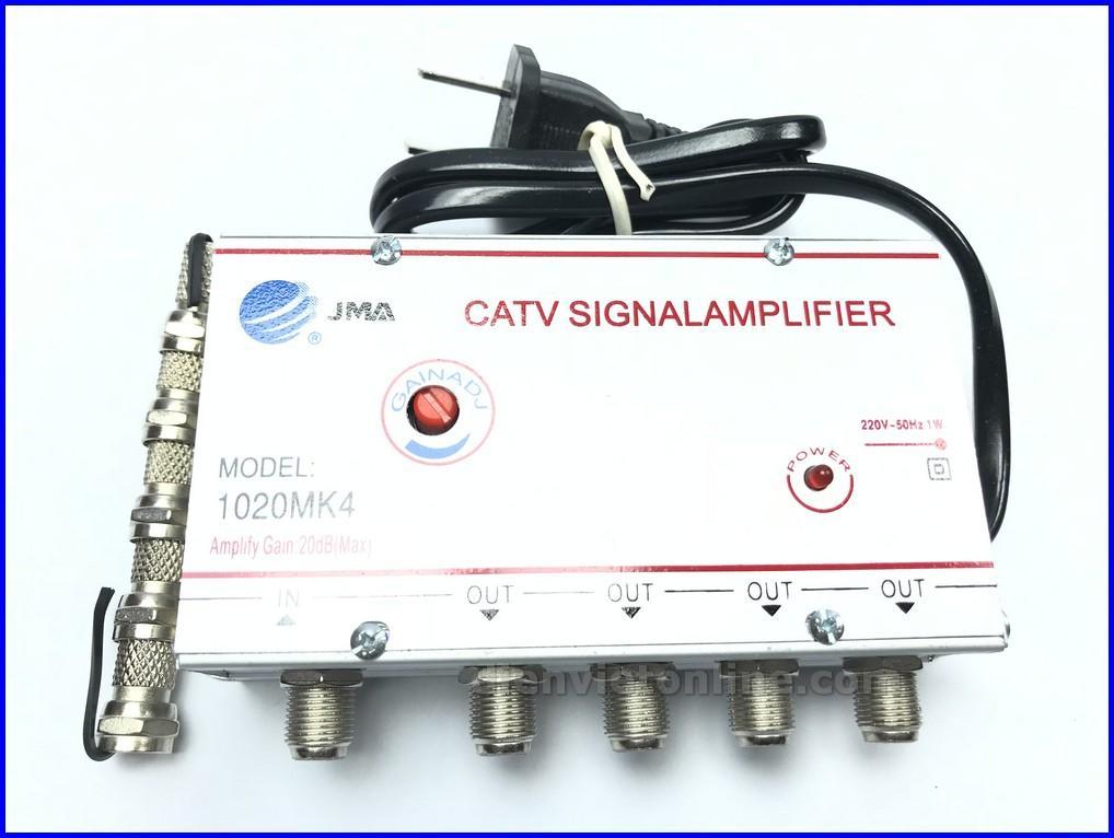 Bộ chia truyền hình cáp 1 ra 4 khuyếch đại tín hiệu JMA ( cắm điện )