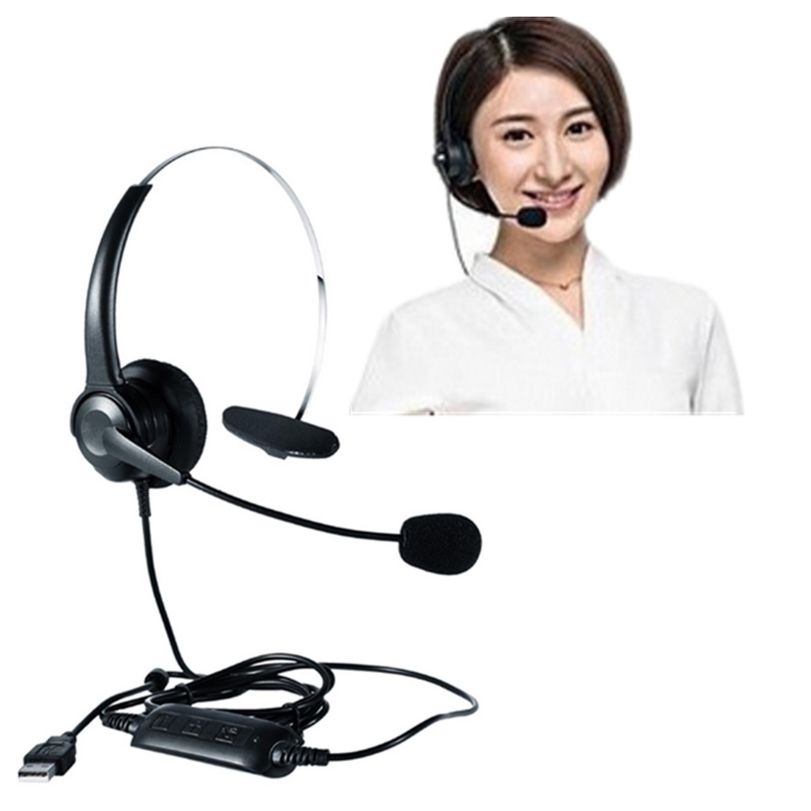 USB Headset with Microphone, Noise Cancelling Computer PC Business Headset