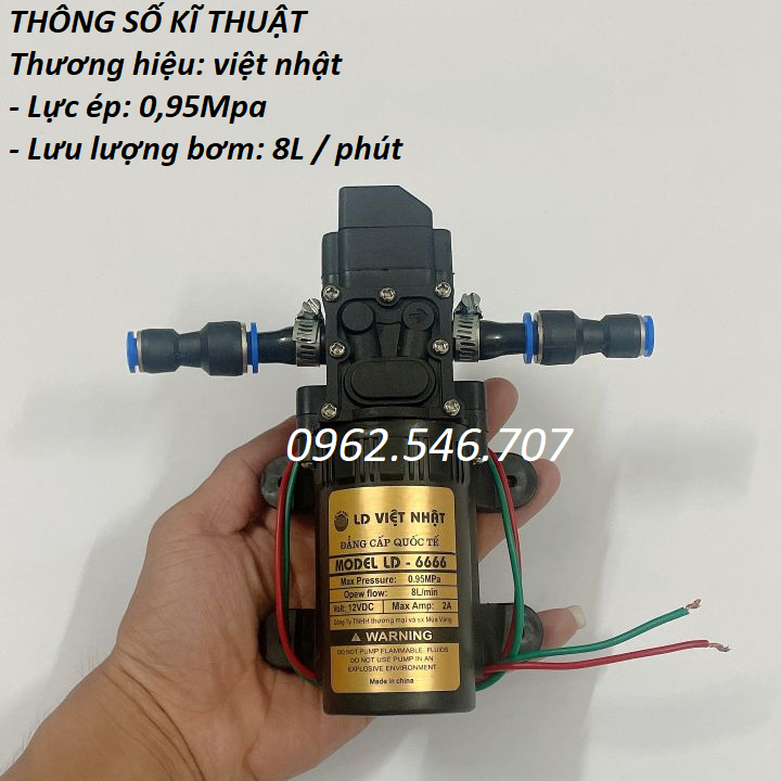 Máy bơm nước mini 12v kèm chiết áp điều chỉnh lượng nước ( bơm + chiết áp+ chuyển ống 8mm )
