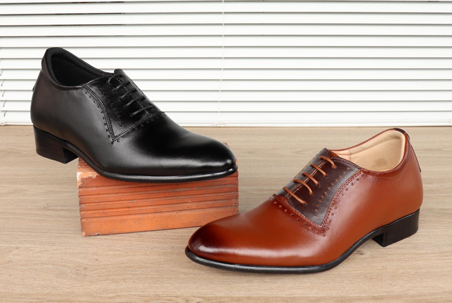 GIÀY TĂNG CHIỀU CAO GIÀY CAO GÓT DÀNH CHO NAM GIỚI S1026 DÂY CỘT - CAO 6CM GIÀY ĐỘN NAM CAO VƯỢT TRỘI