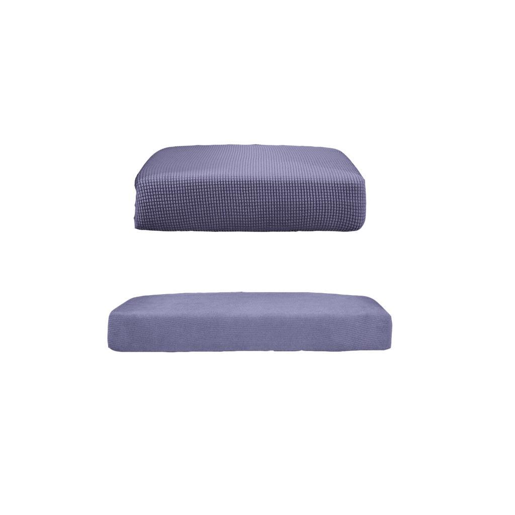 2Pcs Gray _Size S &M Sofa Futon Seat Cushion Couch Slipcover