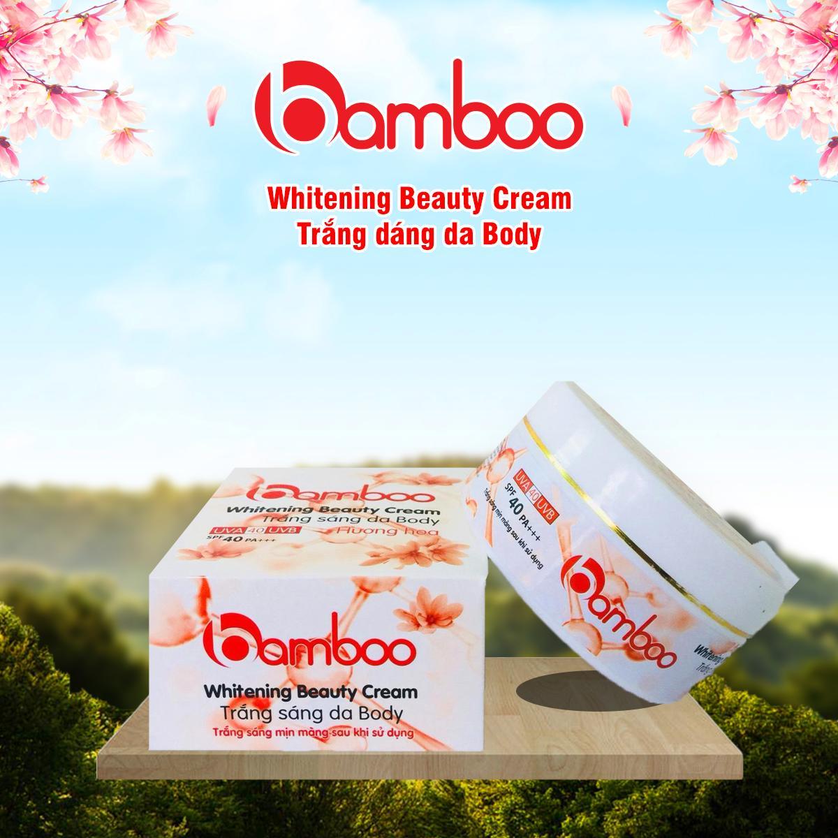 BAMBOO BODY WHIETNING BEAUTY CREAM HƯƠNG HOA 200ml