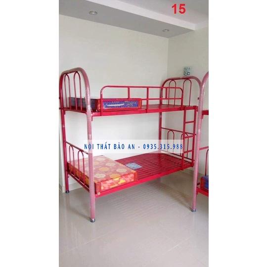 Giường sắt 2 tầng ngang 1m dài 2m