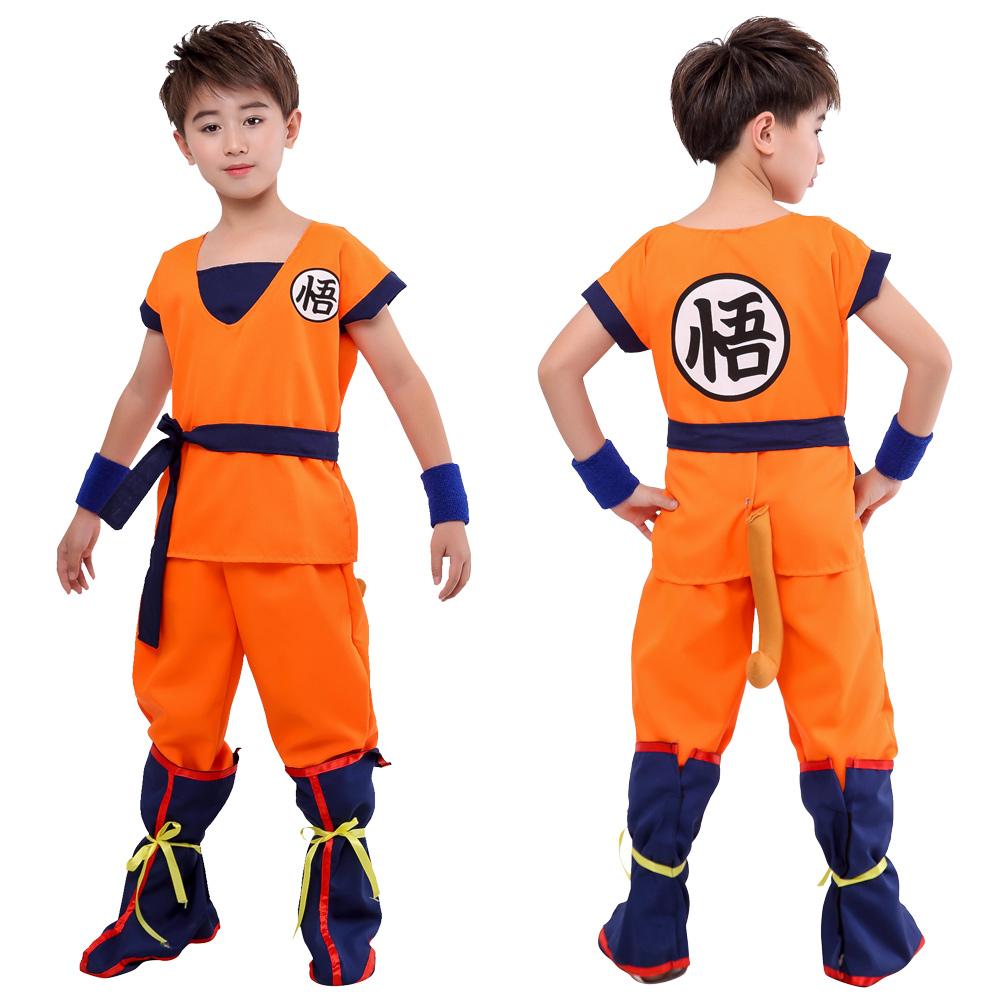Halloween Phù Hợp Với Son Goku Ngô Thụy Anime Trang Phục Hóa Trang Ngày Lễ Đảng Tặng Dây Đuôi Wrister Tóc Giả Dành Cho Người Lớn Trẻ Em Đầm