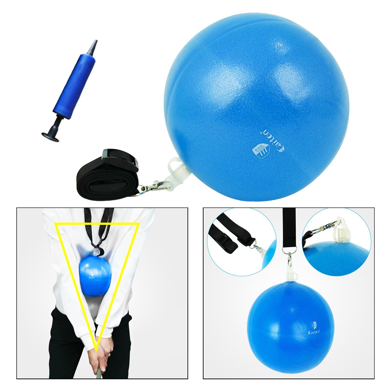 Golf Swing Trainer Ball Assist W/ Adjustable Lanyard for Posture Correction Golfer