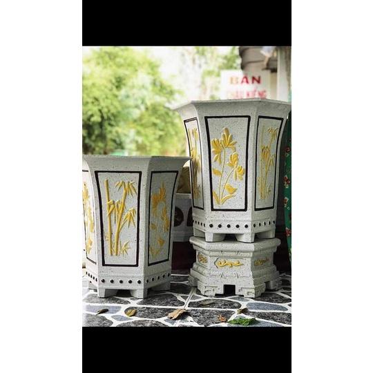 Khuôn đúc chậu cảnh lục giác ống 44cm
