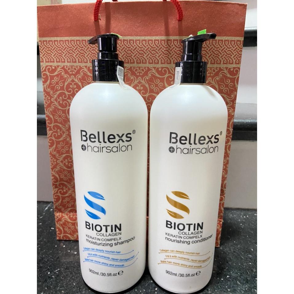 Dầu gội Biotin Bellexs hairsalon Dung Tích 902ml Kích Thích Mọc Tóc- Làm Mượt Tóc Hư Tổn