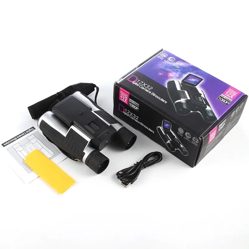 Ống nhòm ghi hình TERINO VCR-32 (12x, màn hình LCD 2 inch, chức năng quay chụp)- dùng cho ngắm cảnh &amp; quan sát chuyên nghiệp- Hàng chính hãng