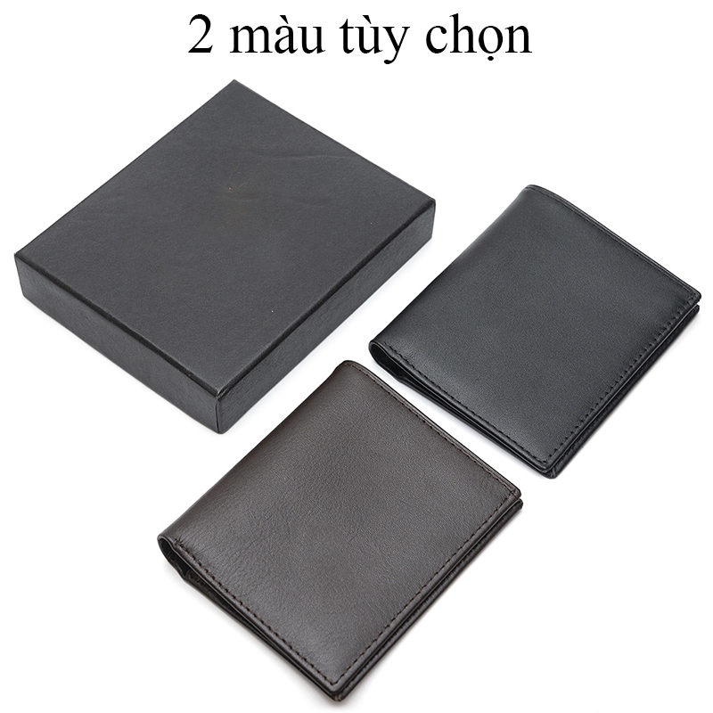 Ví Nam Mini Cầm Tay Da Bò Cao Cấp KT02 Bóp Nam Thời Trang Dáng Đứng Nhỏ Gọn Thiết Kế Nhiều Ngăn