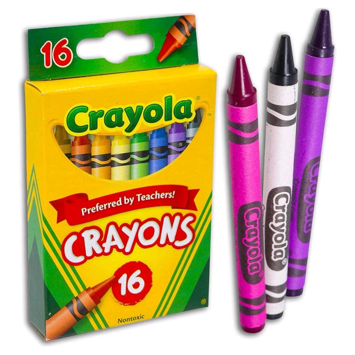 Hộp 16 Bút Sáp Màu Crayon - Crayola 523016