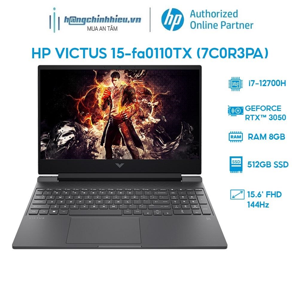 Laptop HP VICTUS 15-fa0110TX 7C0R3PA i7-12700H | 8GB | 512GB |RTX 3050 4GB | 15.6' 144Hz Hàng chính hãng