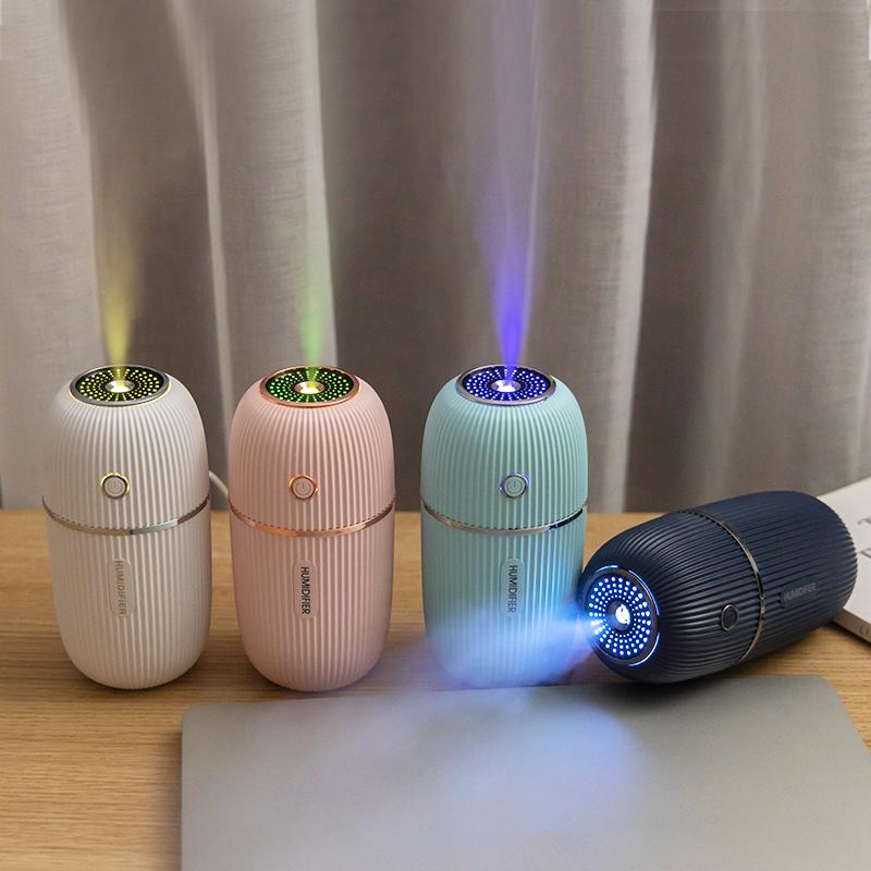 M Máy Phun Sương Tạo Độ Ẩm 300 Ml Siêu Âm Thanh USB Tinh Máy Khuếch Tán Tinh Dầu Màu Sắc Lãng Mạn Đèn Ngủ Phun Sương Tạo Humidificador Di Động