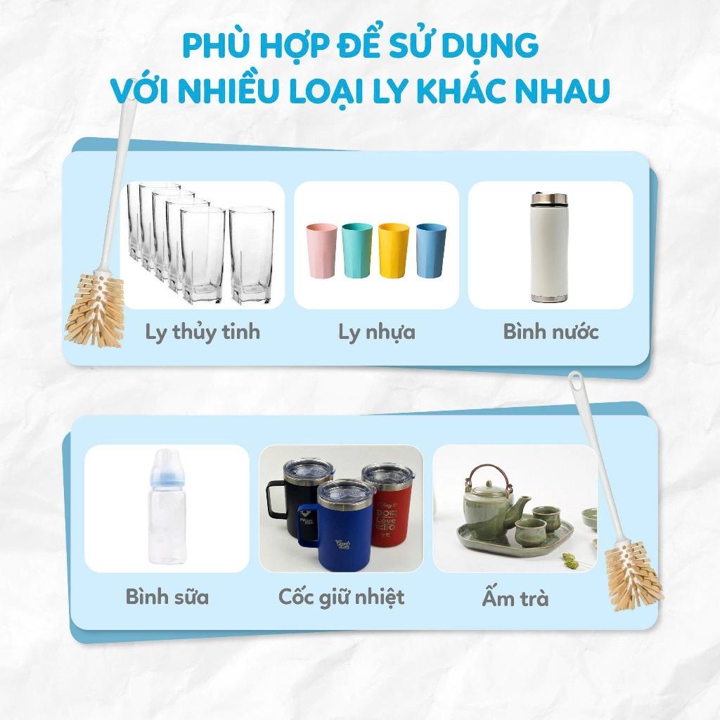 [Combo] Cây rửa ly kháng khuẩn đầu chải mền mại MyJae