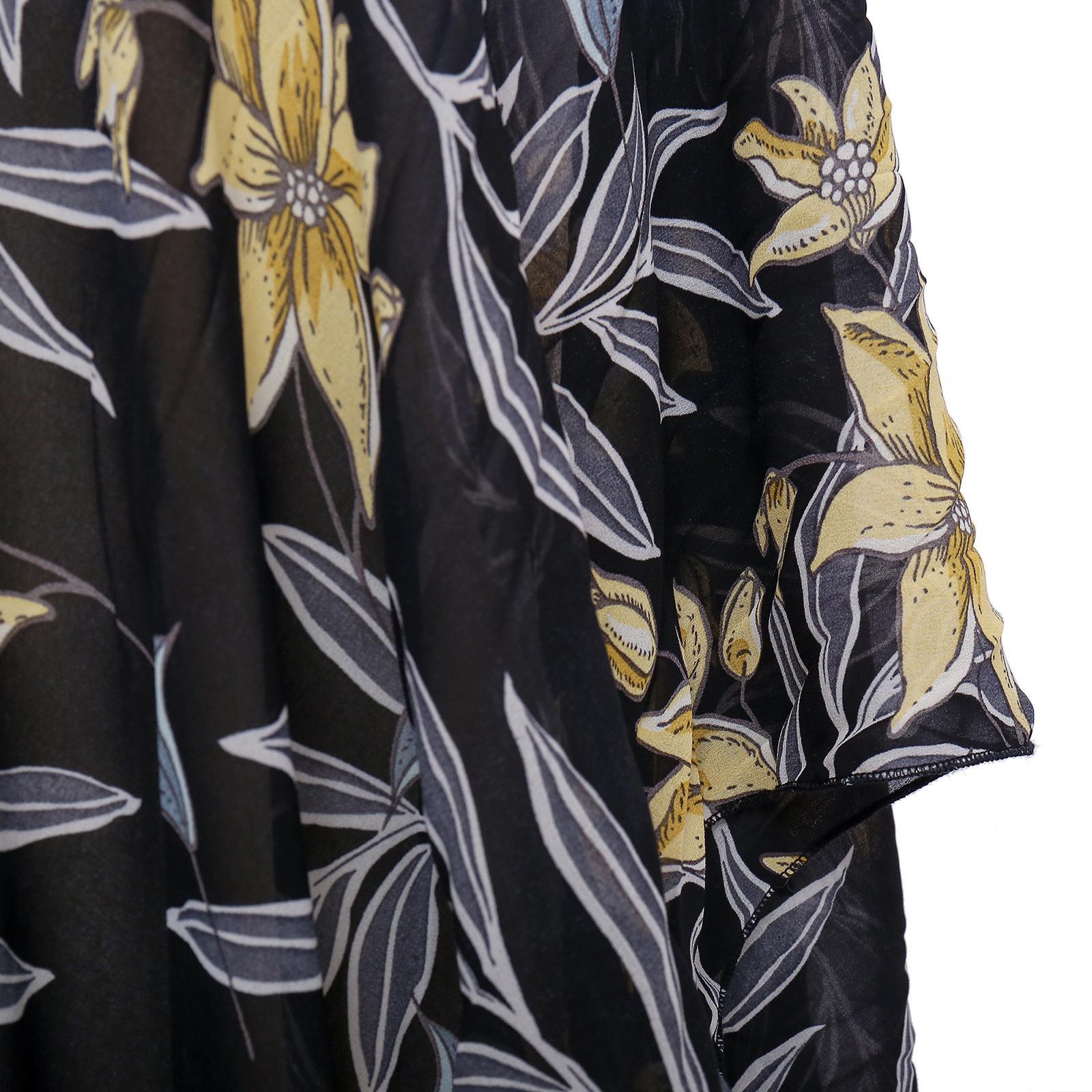 Lady Floral Jacket Loose Sun Protection Cardigan Beach Cover Up
