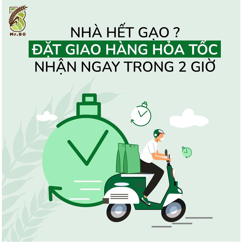 Gạo hữu cơ ĐT18 loại cao cấp - Hộp 1,5kg