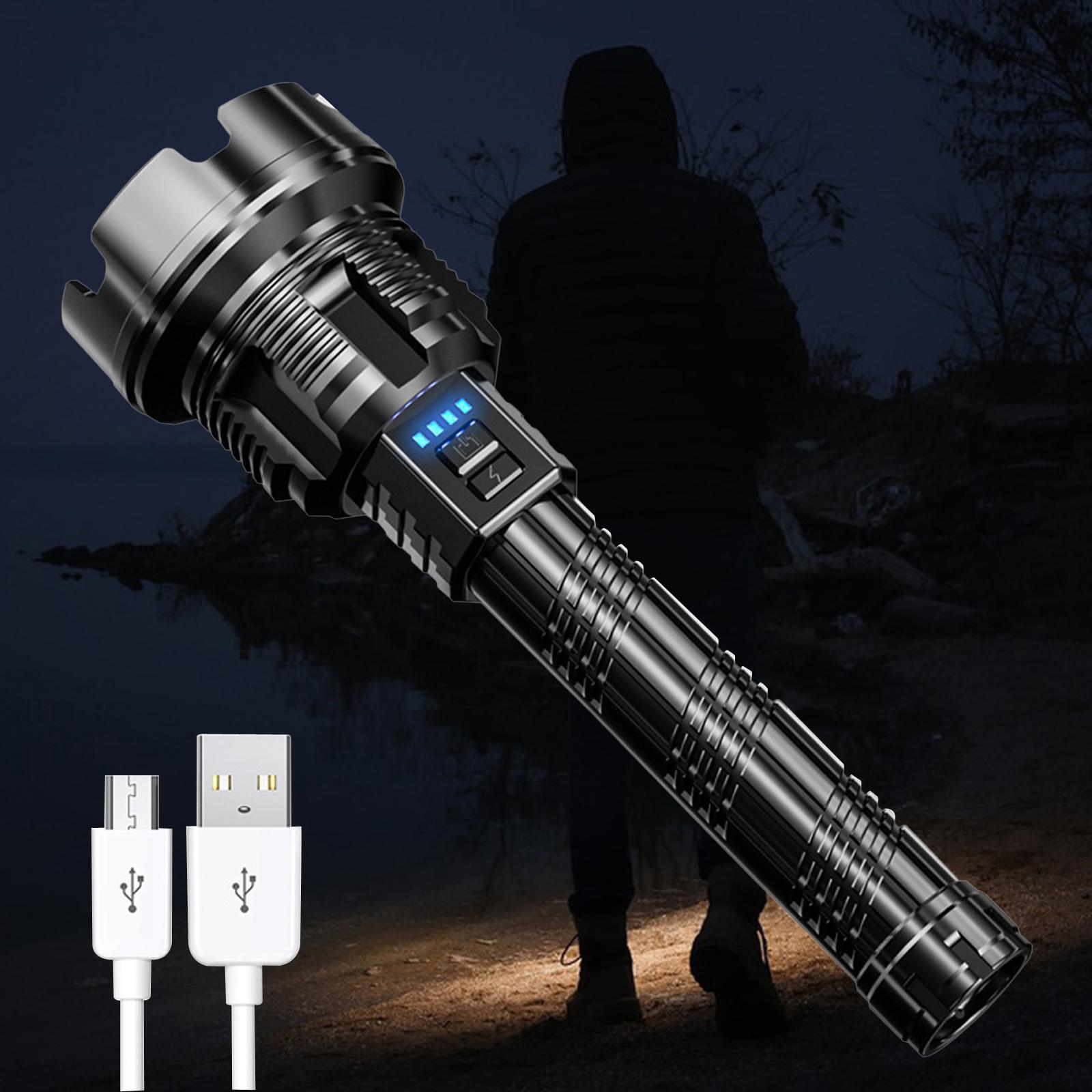 Rechargeable Flashlight Rechargeable Torch Light for Outdoor Fishing Camping