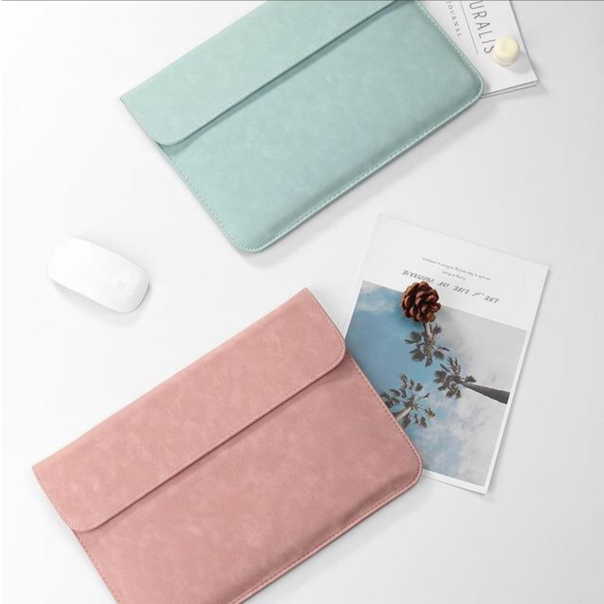 Túi chống sốc cho macbook, laptop, surface tặng kèm ví đựng sạc chuột