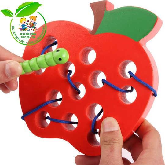 Luồn dây, xâu dây, xỏ dây, xâu hạt gỗ