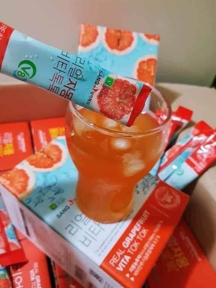 Hộp 30 gói trà bưởi REAL GRAPEFRUIT VITA TOK TOK SANG  ( không xuất hóa đơn đỏ )