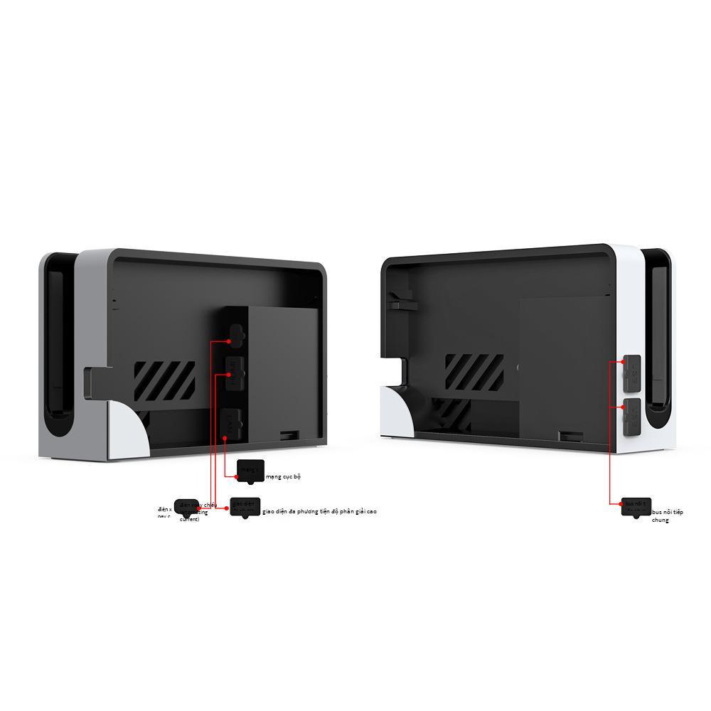 Đảm Bảo Chất Lượng SwitchOLED Tay Cầm Chơi Game Bụi Cắm Bộ Công Tắc Máy Chủ Silicone Bụi Lưới Bộ TNS-2122