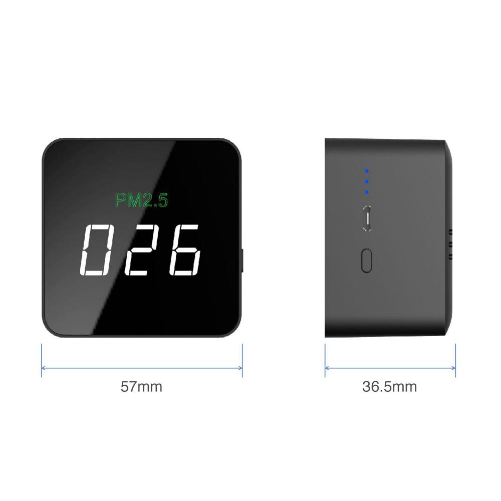 USB Mini PM2.5 Detector Rechargeable Air Quality Tester Monitor with LED Display Portable Electrical Measurement