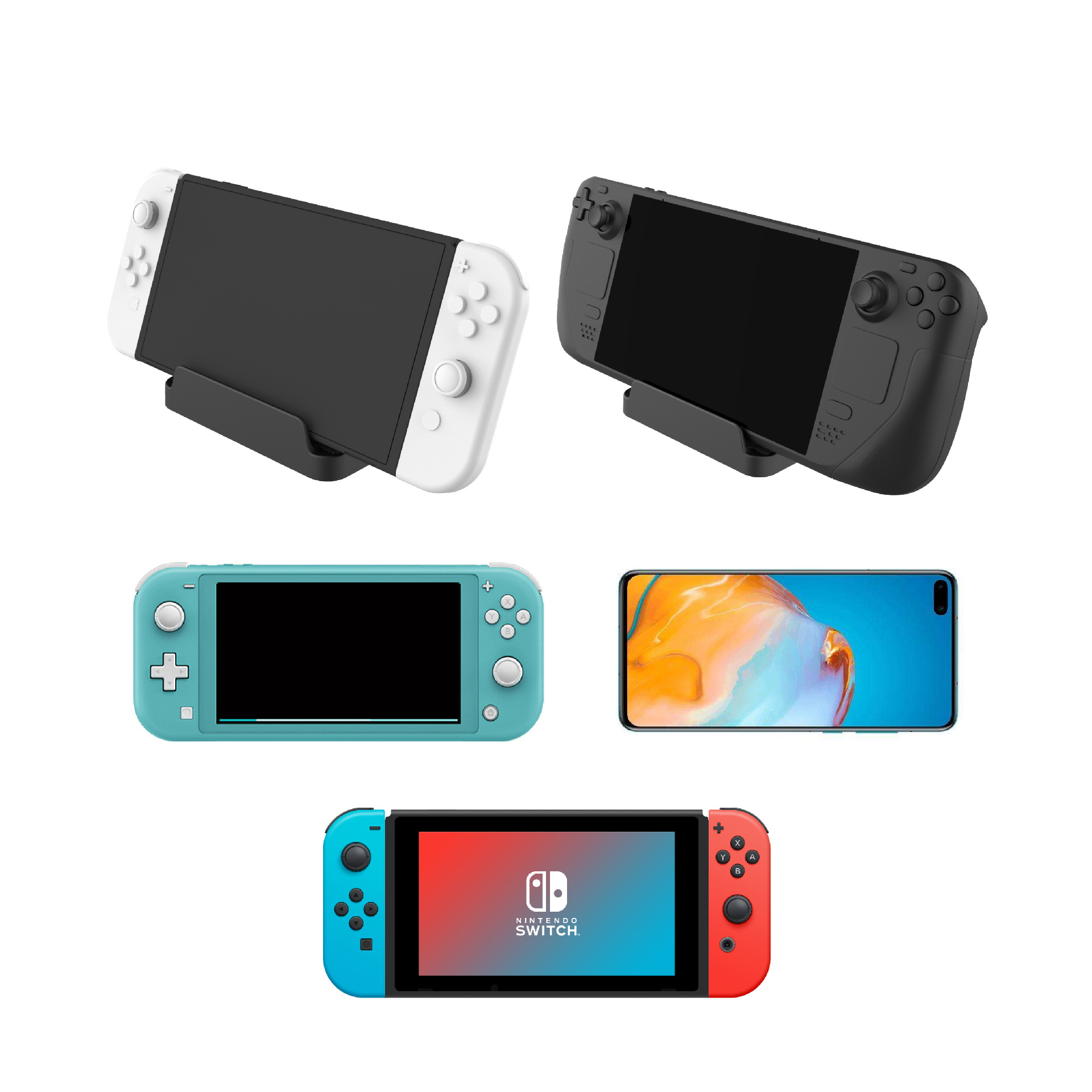 Chân Đế đứng máy chơi game cho Nintendo Switch OLED / Switch / Lite / SteamDeck / Smartphone / iPhone