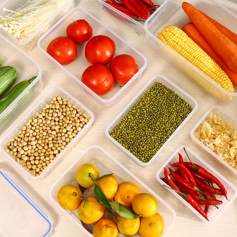 Bộ 4 hộp nhựa đựng thực phẩm, bảo quản đồ ăn tiện lợi