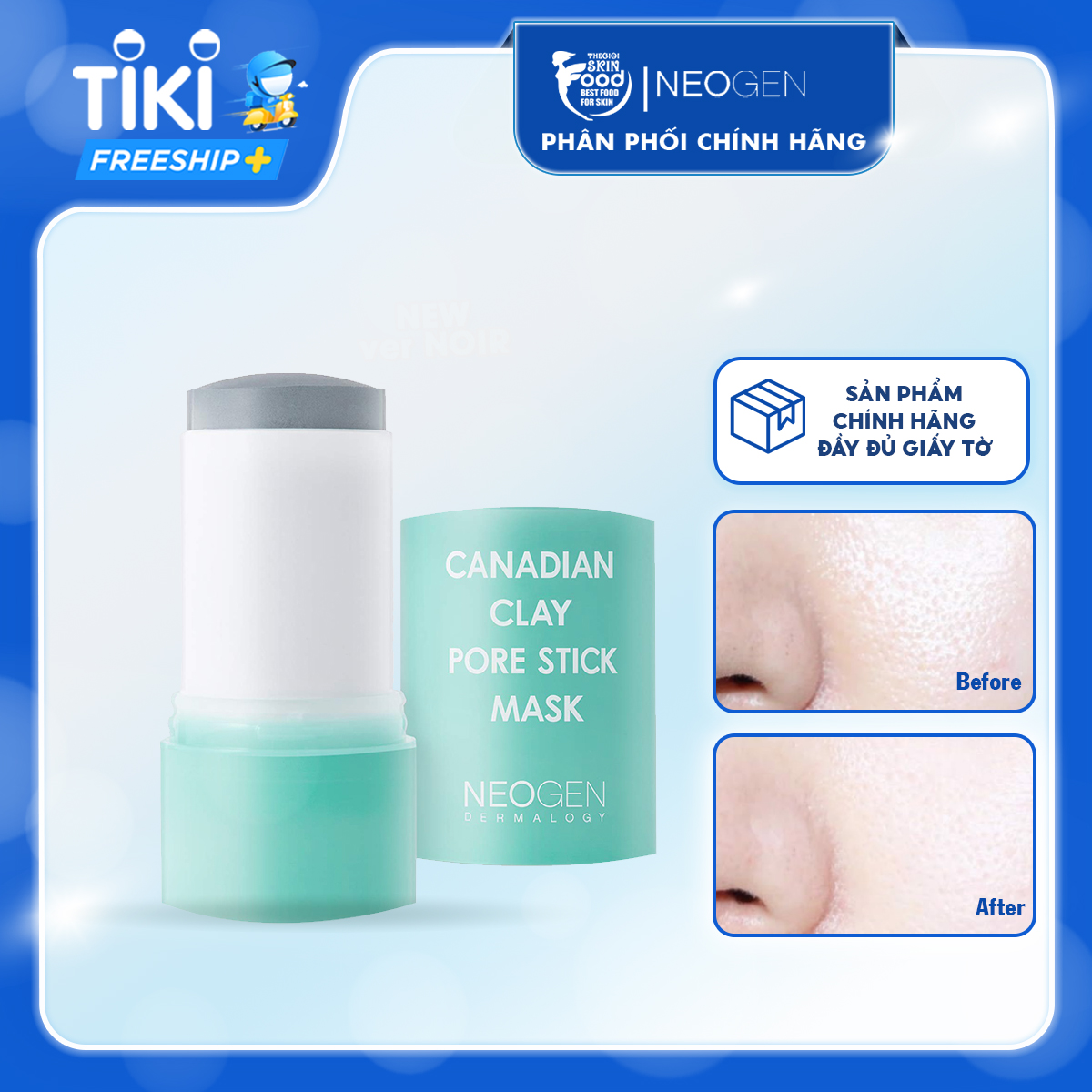 Thanh Lăn Đất Sét Giảm Mụn Đầu Đen Neogen Dermalogy Canadian Clay Pore Stick