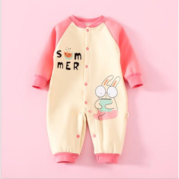 Quần áo trẻ em mùa đông  Bộ bodysuit nỉ lót lông họa tiết con vật đáng yêu cho bé trai bé gái từ 4-13kg