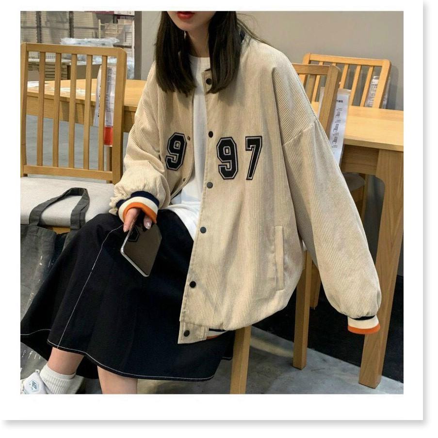 ÁO KHOÁC NHUNG NAM NỮ 1997 BOMBER UNISEX CHẤT LIỆU THOÁNG MÁT CHO MÙA HÈ 1HIT1 FASHION