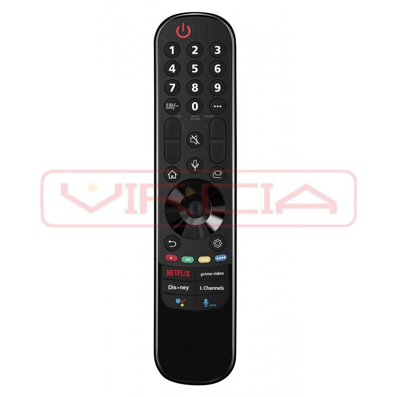 MR22GA AKB76039902 Tìm kiếm bằng giọng nói Điều khiển điều khiển từ xa hoạt động cho hầu hết các mô hình LG Smart TV 2022 Model 50QNed80UQA 55QNED80AQA 55QNED8 Màu sắc: Không có giọng nói MR22GA