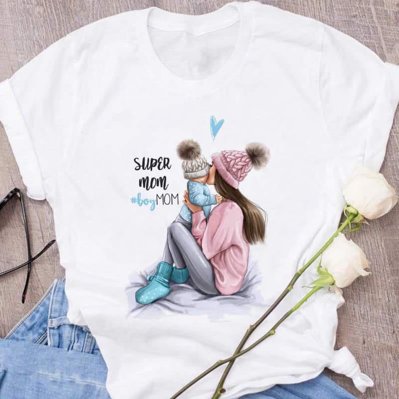 Sét áo đôi mẹ và bé gái mùa hè chất liệu thun cotton loại 1 đủ size từ 8 đến 90kg .