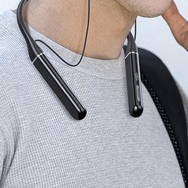 Tai Nghe đeo Cổ Tai nghe không dây âm thanh stereo 100 giờ có thẻ và micro tiện dụng