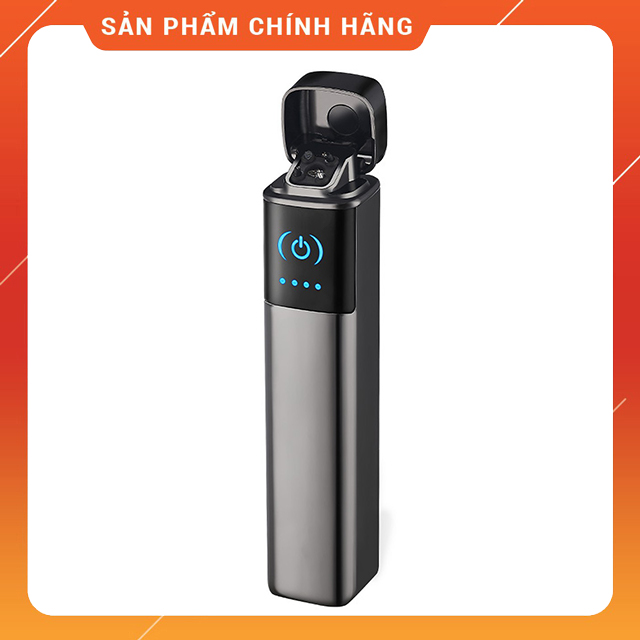 Hột Quẹt Bật Lửa Sạc Điện USB 2 Tia Lửa Điện, Cảm Ứng Vân Tay FOCUS 029 Sang Trọng, Không Dùng Xăng, Không Dùng Gas