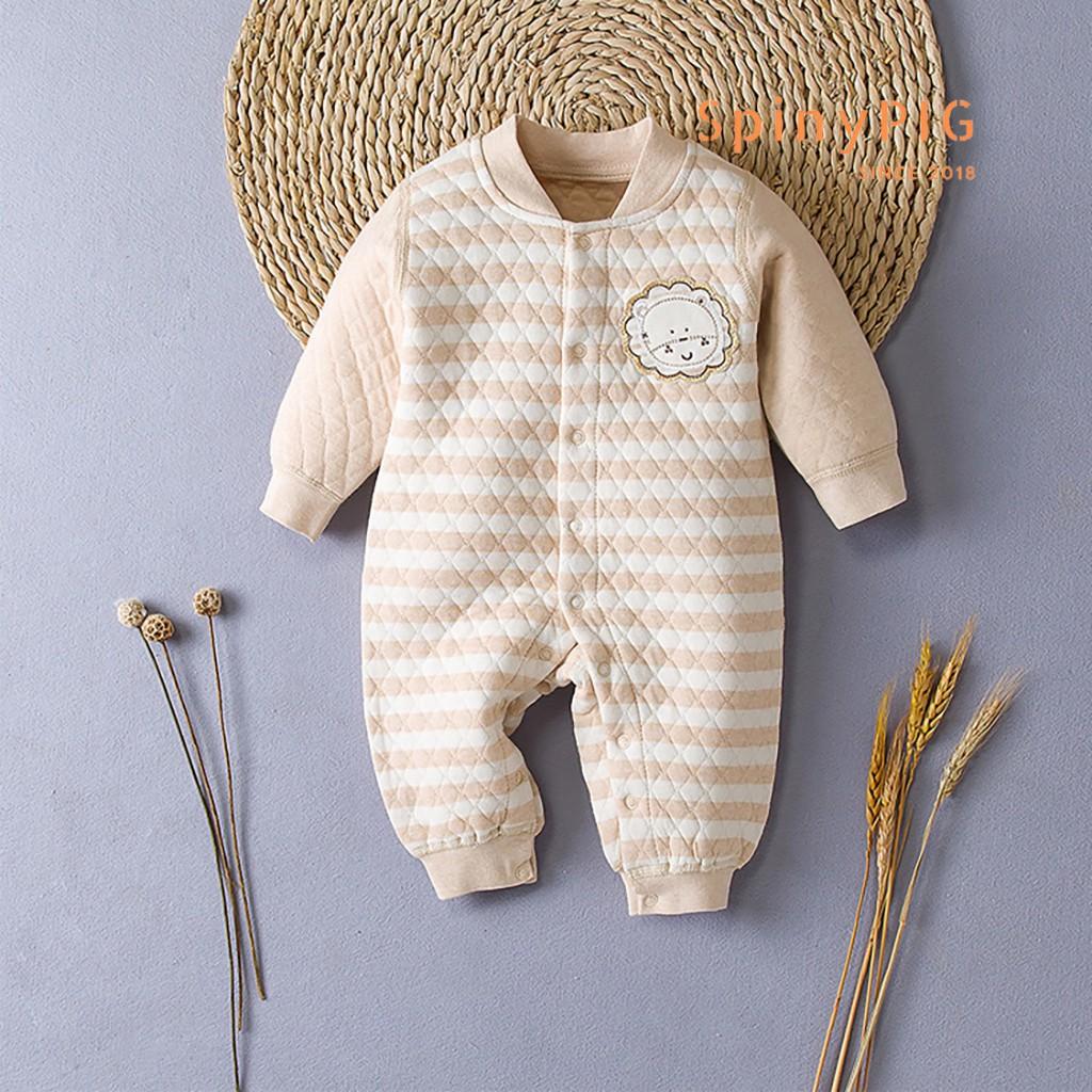 Quần áo sơ sinh 0-2 tuổi 100% cotton hữu cơ tự nhiên không chất tẩy nhuộm trần bông vô cùng mềm mại và ấm áp