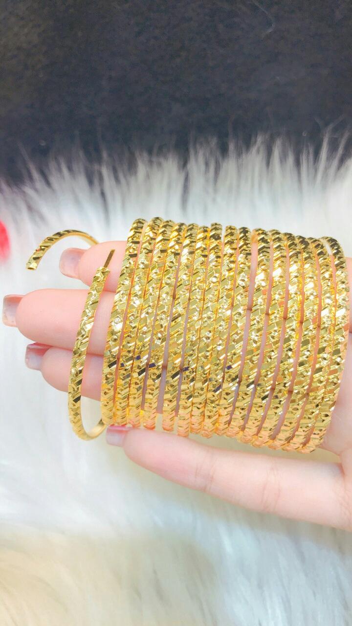 Vòng ximen khóa gài mạ vàng 18k EKPM16S