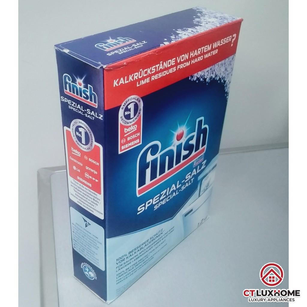 Muối rửa chén bát Finish 1,2kg kèm túi zip 